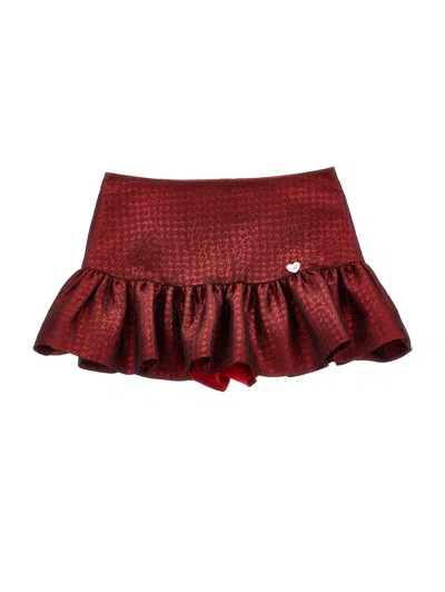 MONNALISA MONNALISA  HOUNDSTOOTH JACQUARD SHORT SKIRT