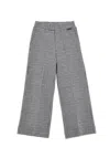 Monnalisa Houndstooth Trousers In Black
