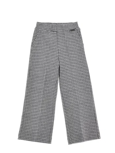 Monnalisa Kids'   Houndstooth Trousers In Black