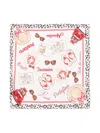 Monnalisa Illustration-style Print Scarf In White