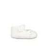 Monnalisa Ivory Ballet Flats For Baby Girl In Ivory