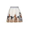 Monnalisa Lady And The Tramp Neoprene Skirt In Ivory