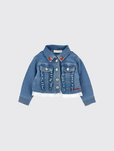 Monnalisa Babies'  Jacket Kids In Blue