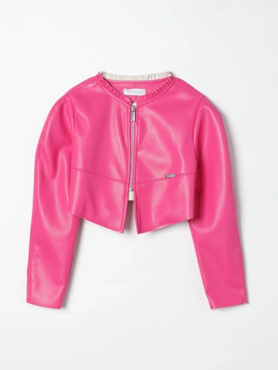 Monnalisa Jacket  Kids Color Fuchsia In Fuchsia