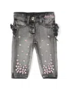 Monnalisa Jeans Grey In Grey