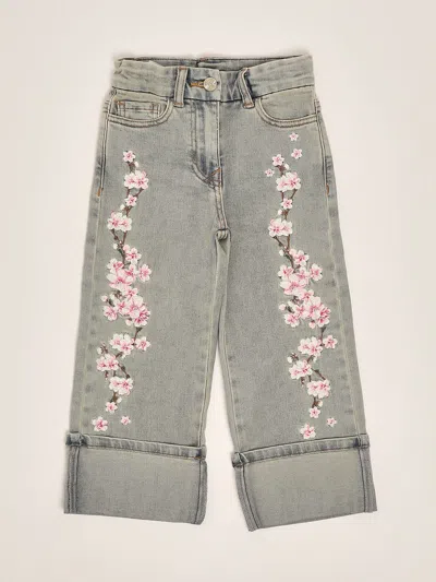 Monnalisa Kids' Jeans Jeans In Gray