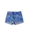 Monnalisa Jeansshorts Mit Segeln In Blu Stone Denim