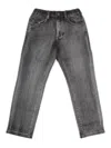 Monnalisa Jeans With Teddy Insert In Gray