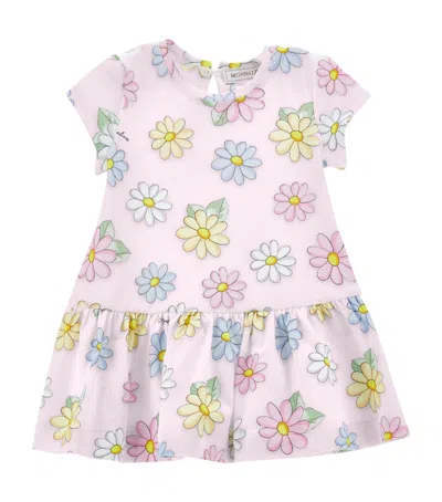 Monnalisa Kids' Jersey Floral Print Dress