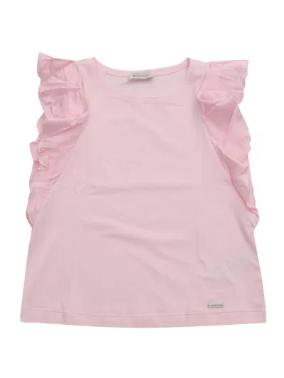 Monnalisa Kids' Jersey Top In Pink