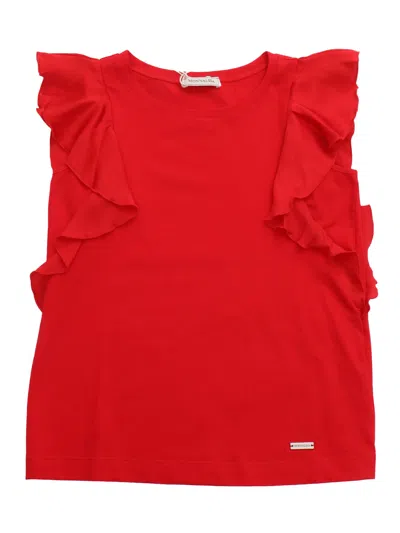 Monnalisa Kids' Jersey Top In Red