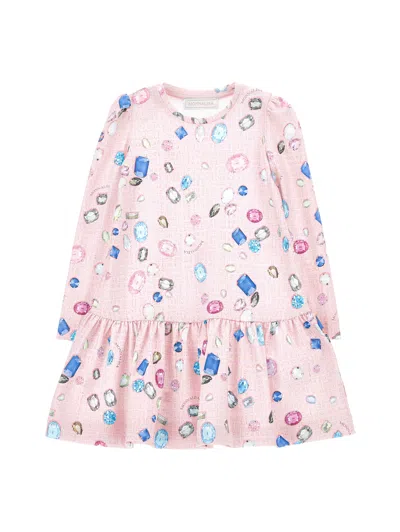 Monnalisa Kids'   Jewel Print Dress In Pink