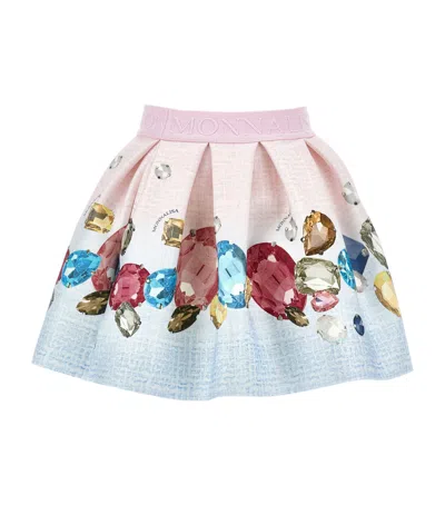 MONNALISA JEWEL PRINT SKIRT
