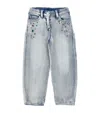 Monnalisa Gems-detail Jeans In Blue