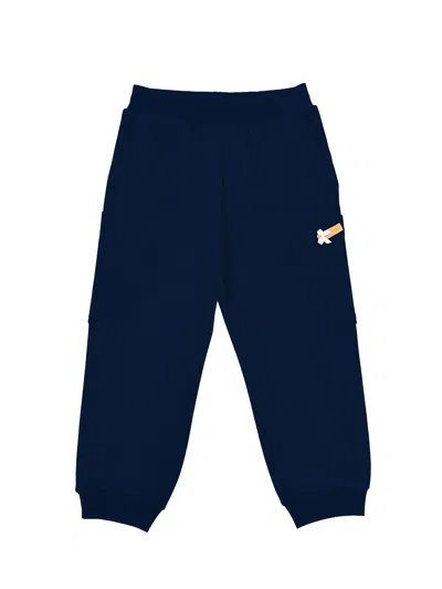 Monnalisa Babies'  Joggers With Pockets In Blue
