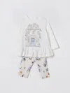 Monnalisa Jumpsuit  Kids Color Ecru In Neutral