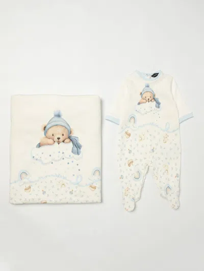 Monnalisa Babies' Jumpsuit  Kids Color Yellow Cream In Neutral