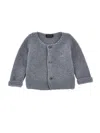 Monnalisa Knitted Cardigan In Grey