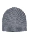 Monnalisa Knitted Hat In Grey
