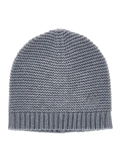 Monnalisa Kids'   Knitted Hat In Grey