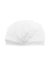Monnalisa Lace-bow Cotton Hat In White