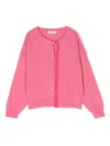 Monnalisa Cardigan Mit Spitze In Pink