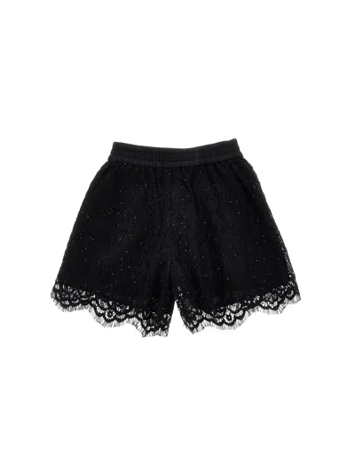 Monnalisa Kids'   Lace Shorts In Black