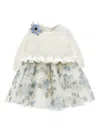 Monnalisa Layered Dress In White