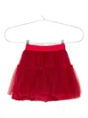 Monnalisa Flared Tulle Skirt In Red