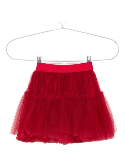 Monnalisa Kids' Layered Tulle Skirt In Red