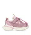 Monnalisa Glitter Sneakers In Pink