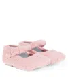 Monnalisa Leather-lined Mary Jane Flats In Pink