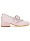 Monnalisa Lederschuhe Mit Schmuckschnalle In Rosa Fairy Tale