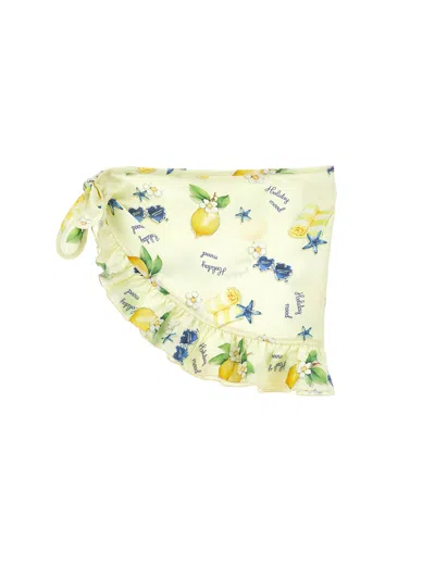 Monnalisa Babies'   Lemon Pareo In Yellow