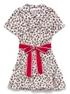 Monnalisa Leopard-print Dress In White