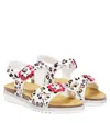 Monnalisa Animal-print Sandals In Maculato