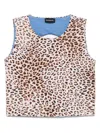 Monnalisa Leopard-print Top In Neutrals