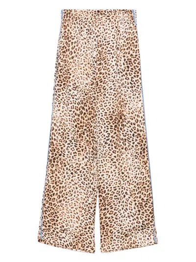 Monnalisa Kids' Leopard-print Trousers In Neutrals