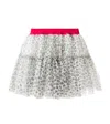 Monnalisa Leopard-print Tutu In Grey