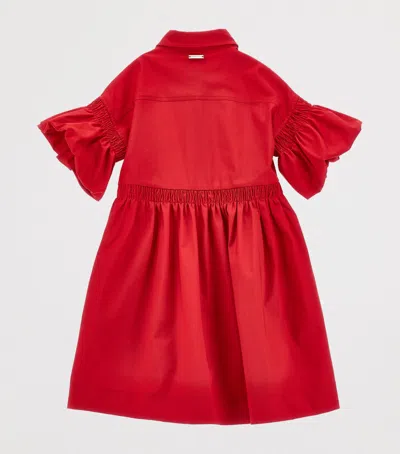 Monnalisa Kids' Levantina Shirt Dress In Red