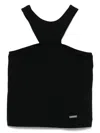 Monnalisa Lightweight-jersey Top In Black