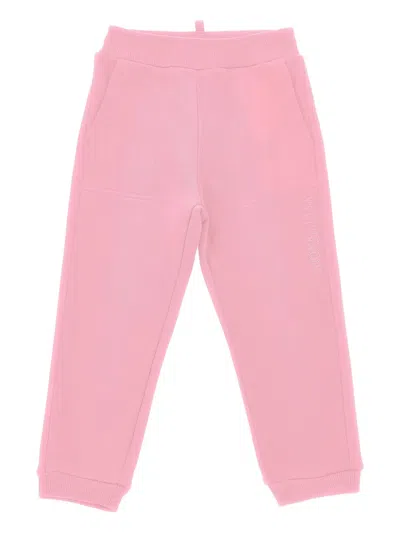 Monnalisa Kids' Logo-detail Track Pants In Pink