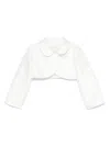 Monnalisa Logo-embellished Jacket In White
