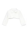 Monnalisa Logo-embellished Jacket In White