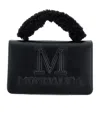 Monnalisa Coated Fabric Bag In Black
