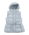 Monnalisa Logo-lettering Padded Gilet In Gray