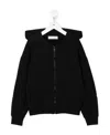 Monnalisa Logo Patch Hoodie In Black