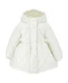 Monnalisa Logo-patch Padded Jacket In White