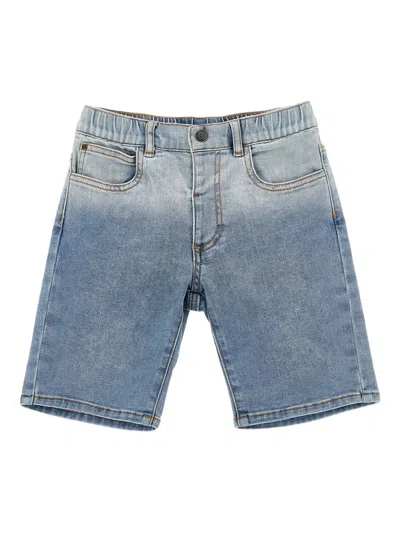 Monnalisa Babies' Logo-patch Shorts In Blue