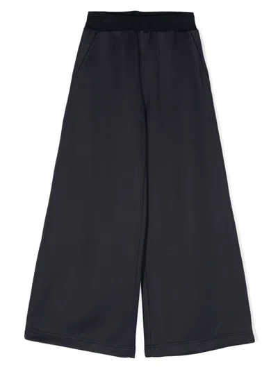 Monnalisa Kids' Logo-patch Track Pants In Blue